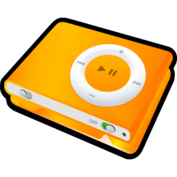 iPod Shuffle Orange Icon 256x256 png